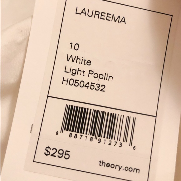 Theory White Blouse - Retail $295 - Picture 8 of 8